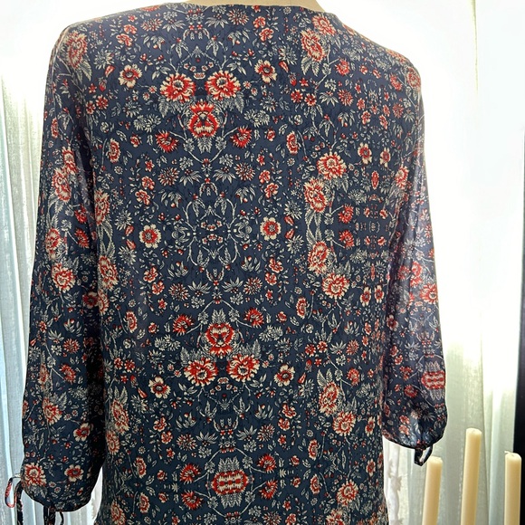 TOK blue and red floral maxi dress - Picture 5 of 7